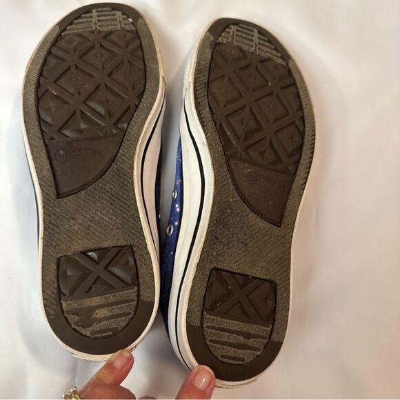 Converse Galaxy Blue and White Sneakers - Picture 6 of 14